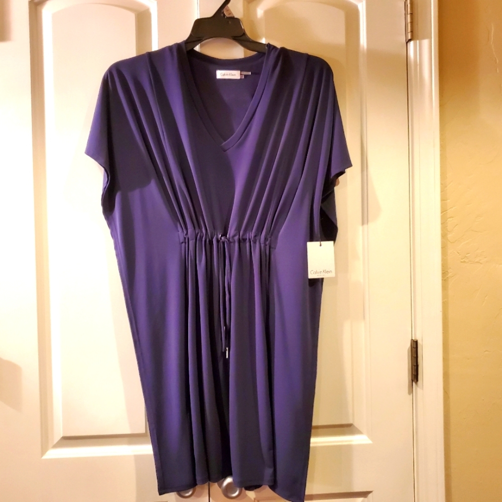 Calvin Klein navy vintage dress. New with tags